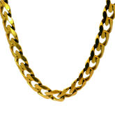 20" Pre-owned 9CT Flat Curb Necklace (102.5g)